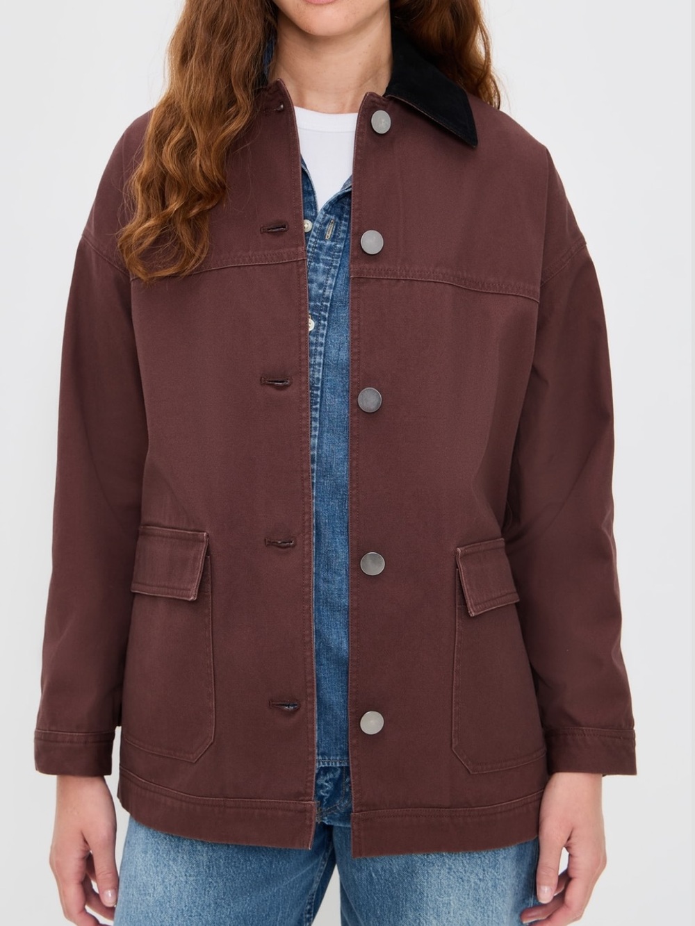 LE BOP Dree Mid- Length Oversized Barn Jacket